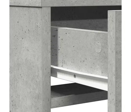 Grima Galdiņš Ar Led Gaismām, Pelēks Betons 50X41X135 Cm Vidaxl