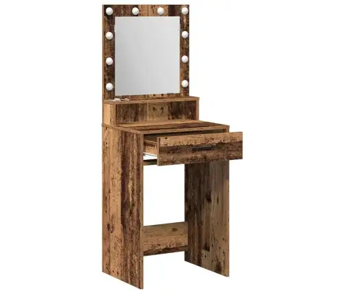 Kosmētikas Galdiņš Vecs Koks 50 X 41 X 135 Cm Inženierijas Koks Vidaxl