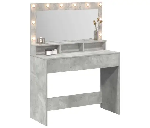 Riietumislaud Riiuliga Betoonhall 100 X 41 X 135 Cm Tehispuit