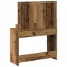 Meigilaud Riiuliga Vana Puit 100 X 41 X 135 Cm Tehispuit Meigilaud Riiuliga Vana Puit 100 X 41 X 135 Cm Tehispuit
