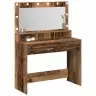 Meigilaud Riiuliga Vana Puit 100 X 41 X 135 Cm Tehispuit Meigilaud Riiuliga Vana Puit 100 X 41 X 135 Cm Tehispuit