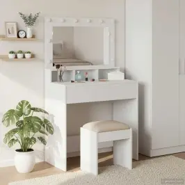 Tualetinis Staliukas Balta 79 X 41 X 135 Cm Apdirbta Mediena