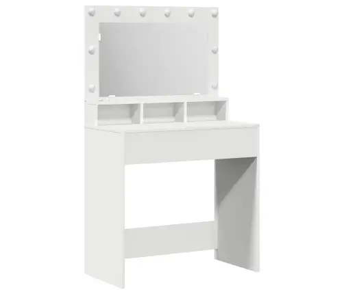 Tualetinis Staliukas Balta 79 X 41 X 135 Cm Apdirbta Mediena Tualetinis Staliukas Balta 79 X 41 X 135 Cm Apdirbta Mediena