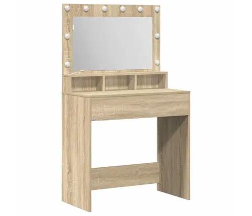 Riietumislaud Riiuliga Sonoma Tamm 75,5 X 41 X 135 Cm Tehispuit