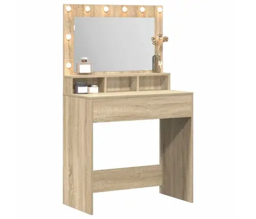 Riietumislaud Riiuliga Sonoma Tamm 75,5 X 41 X 135 Cm Tehispuit