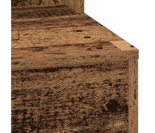 Kosmētikas Galds Ar Led Gaismām, Vecais Koks, 79X41X135 Cm Vidaxl