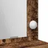 Kosmētikas Galds Ar Led Gaismām, Vecais Koks, 79X41X135 Cm Vidaxl