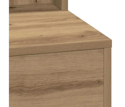 Kosmētikas Galds Ar Led Gaismām, Artisan Oak, 79X41X135 Cm Vidaxl