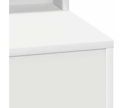 Grima Galds Ar Led Gaismām, Balts, 50X41X135 Cm Vidaxl