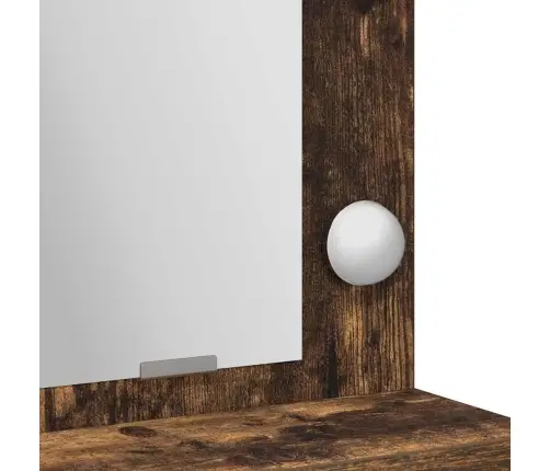 Spoguļgaldiņš Ar Led Gaismām, Dūmota Ozola Krāsā, 50X41X135 Cm Vidaxl Spoguļgaldiņš Ar Led Gaismām, Dūmota Ozola Krāsā, 50X41X135 Cm Vidaxl