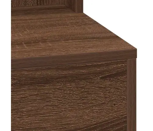 Grima Galdiņš Ar Led Gaismiņām - Brūns Ozols - 50X41X135 Cm Vidaxl