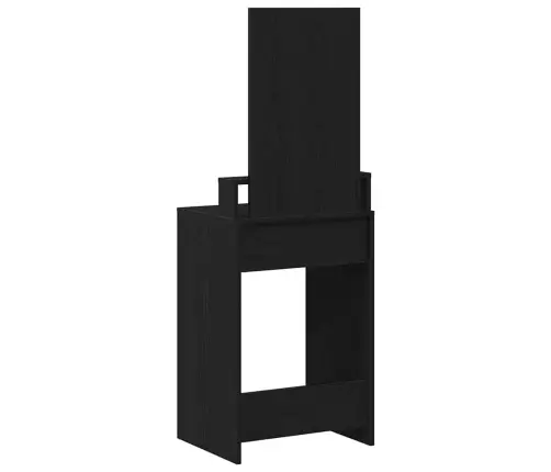 Grims Galds Ar Atvilktnēm, Melna Ozola Krāsā, 50X41X140 Cm Vidaxl