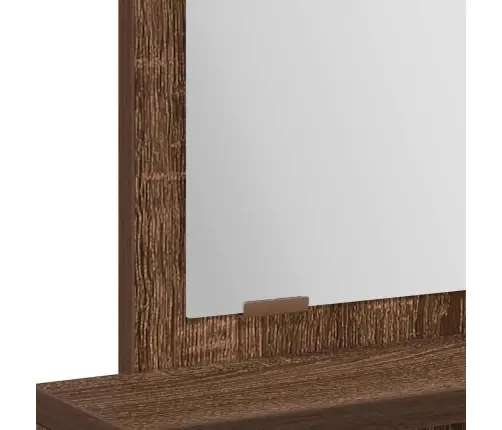 Makiažo Stalas Rudas Ąžuolas 50 X 41 X 140 Cm Apdirbta Mediena