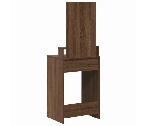 Makiažo Stalas Rudas Ąžuolas 50 X 41 X 140 Cm Apdirbta Mediena