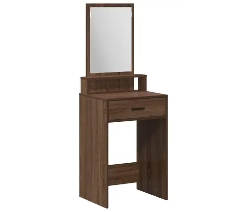 Makiažo Stalas Rudas Ąžuolas 50 X 41 X 140 Cm Apdirbta Mediena