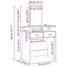 Kohvilaud Sahtliga Betoonihall 79 X 41 X 140 Cm Tehispuit