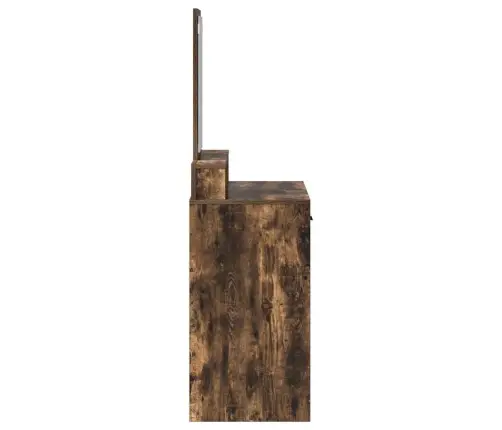 Makiažo Staliukas Su Stalčių Dūminio Ąžuolo 79 X 41 X 140 Cm Makiažo Staliukas Su Stalčių Dūminio Ąžuolo 79 X 41 X 140 Cm