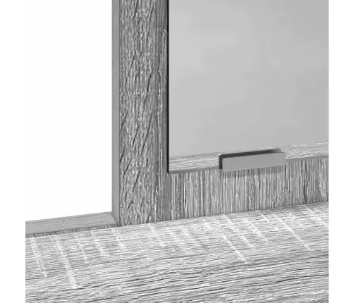 Kosmētikas Galds Ar Atvilktnēm, Pelēks, Sonoma, 79X41X140 Cm Vidaxl