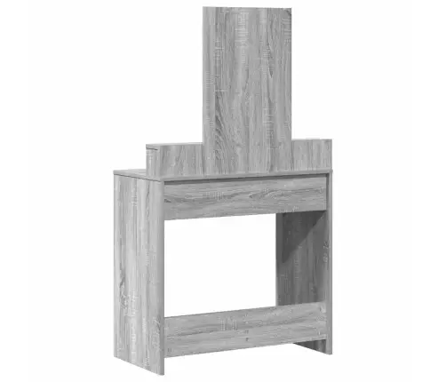 Kosmētikas Galds Ar Atvilktnēm, Pelēks, Sonoma, 79X41X140 Cm Vidaxl