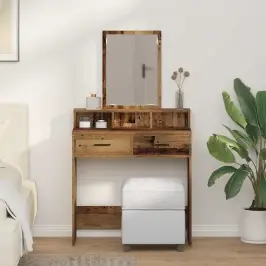 Dressing Galds Vecs Koks 79 X 41 X 140 Cm Inženierijas Koks Vidaxl