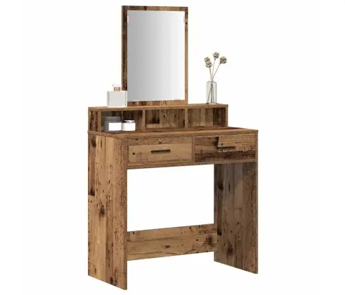 Grima Galdiņš Ar Atvilktnēm, Vecs Koks, 79X41X140 Cm Vidaxl