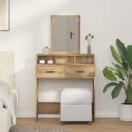 Dressing Galds Ar Atvilktni Artisānā Ozols 79 X 41 X 140 Cm Vidaxl