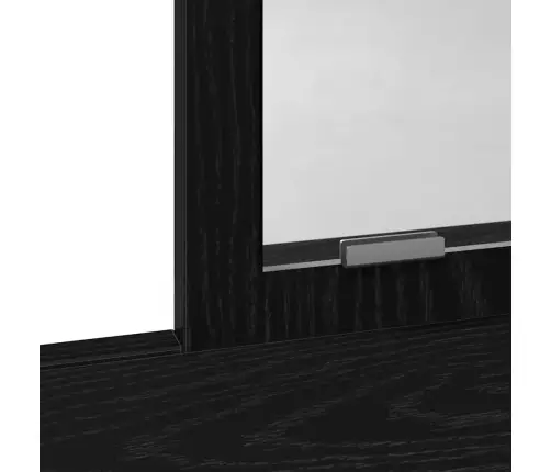Makiažo Stalas Su Stalčių Juodas Ąžuolas 100 X 41 X 140 Cm