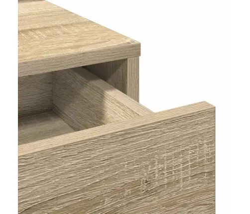 Grīdas Spogulis Ar Atvilktnēm Sonoma Ozols 100X41X140 Cm Vidaxl