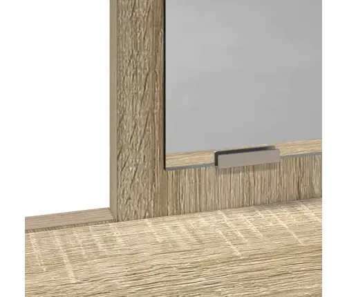 Grīdas Spogulis Ar Atvilktnēm Sonoma Ozols 100X41X140 Cm Vidaxl