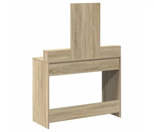 Grīdas Spogulis Ar Atvilktnēm Sonoma Ozols 100X41X140 Cm Vidaxl