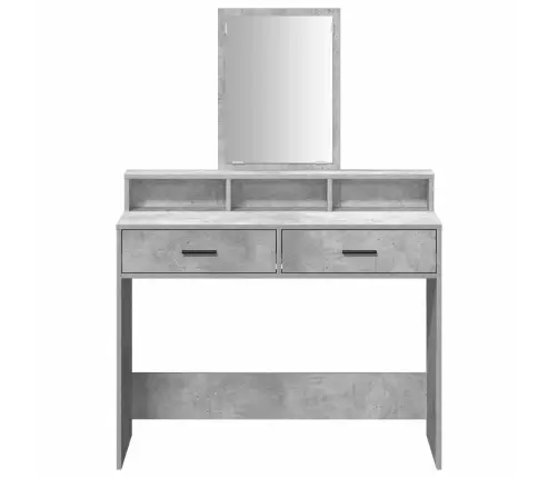 Grims Galds Ar Atvilktnēm Pelēkā Betona Krāsā 100X41X140 Cm Vidaxl