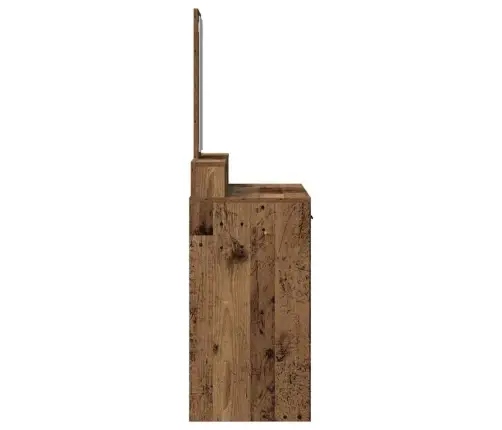 Grima Galdiņš Ar Atvilktnēm Vecs Koks 100X41X140 Cm Vidaxl