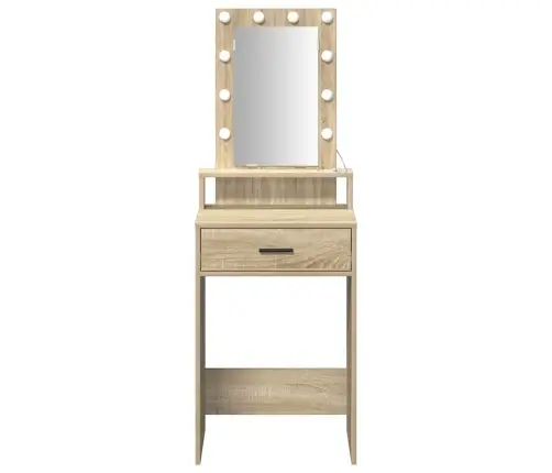 Kleitus Galda Ar Led Gaismām - Sonoma Ozols - 50X41X140 Cm Vidaxl Kleitus Galda Ar Led Gaismām - Sonoma Ozols - 50X41X140 Cm Vidaxl