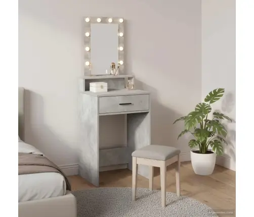 Riietumislaud Peeglituledega Hall 50 X 41 X 140 Cm Tehispuit