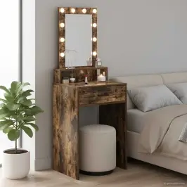 Dressing Galds Brūna 50 X 41 X 140 Cm Inženierijas Koks Vidaxl