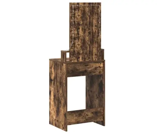 Riietumislaud Peeglituledega Pruun 50 X 41 X 140 Cm Tehispuit