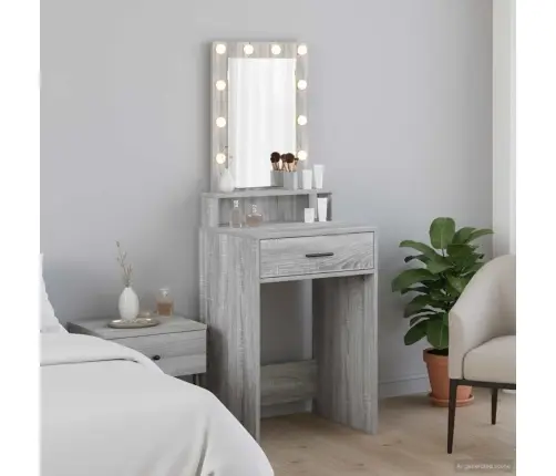 Riietumislaud Peeglituledega Hall 50 X 41 X 140 Cm Tehispuit