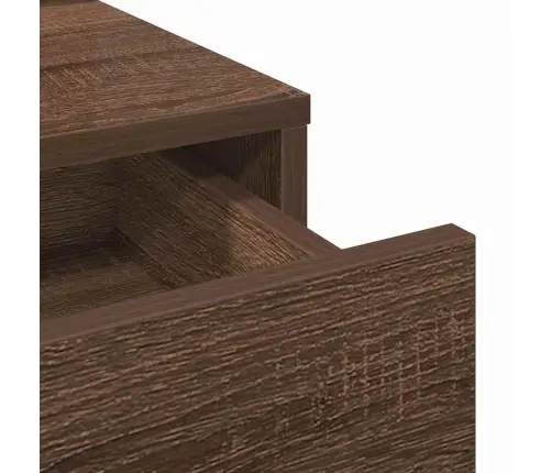 Riietumislaud Peeglituledega Pruun 50 X 41 X 140 Cm Tehispuit