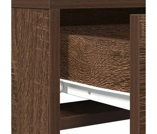 Riietumislaud Peeglituledega Pruun 50 X 41 X 140 Cm Tehispuit