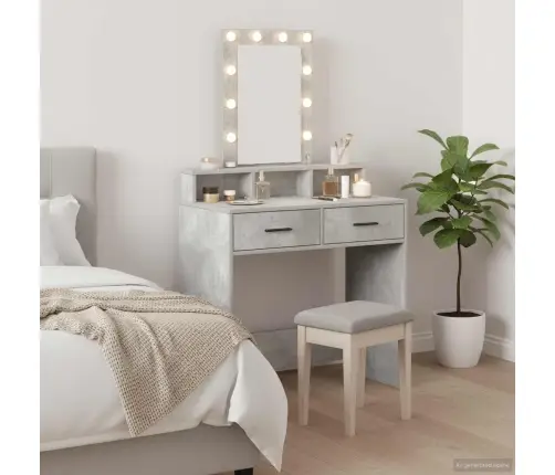 Riietumislaud Peeglituledega Hall 79 X 41 X 140 Cm Tehispuit