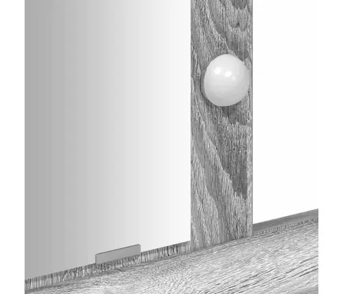 Kosmētikas Galdiņš Ar Led Gaismām Pelēks Sonoma 100X41X140 Cm Vidaxl