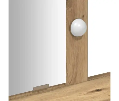 Tualetes Galdiņš Ar Led Gaismām Artisan Oak 100X41X140 Cm Vidaxl