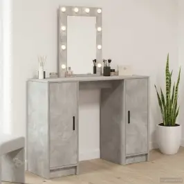 Dressing Galds Gaiši Pelēks 102 X 33 X 135 Cm Inženierijas Koks Vidaxl