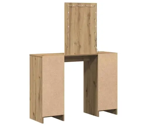 Riietumislaud Peeglituledega Pruun 102 X 33 X 135 Cm Tehispuit