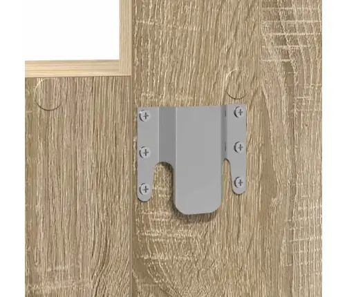 Riietumislaud Sahtliga Peegliga Pruun 60 X 40 X 70 Cm Tehispuit