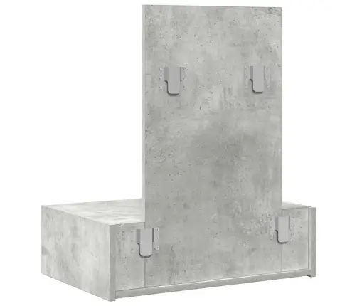 Makiažo Stalas Pilka 60 X 40 X 70 Cm Apdirbta Mediena