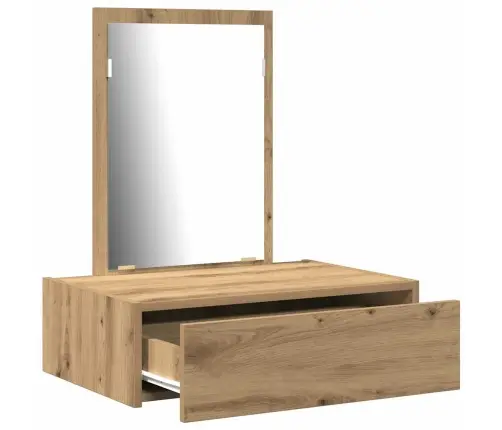 Makiažo Stalas Su Stalčių Ruda 60 X 40 X 70 Cm Apdirbta Mediena Makiažo Stalas Su Stalčių Ruda 60 X 40 X 70 Cm Apdirbta Mediena