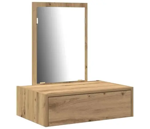 Makiažo Stalas Su Stalčių Ruda 60 X 40 X 70 Cm Apdirbta Mediena Makiažo Stalas Su Stalčių Ruda 60 X 40 X 70 Cm Apdirbta Mediena