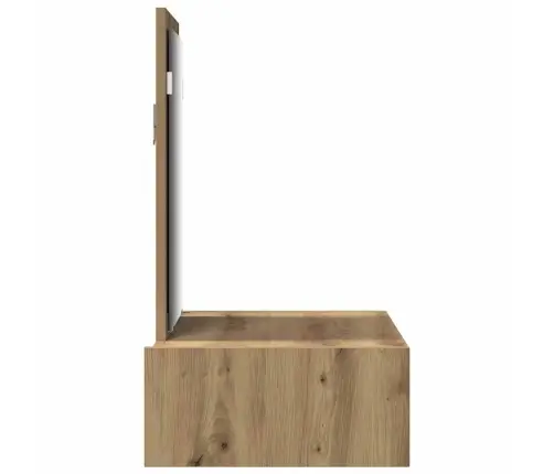 Makiažo Stalas Su Stalčių Ruda 60 X 40 X 70 Cm Apdirbta Mediena Makiažo Stalas Su Stalčių Ruda 60 X 40 X 70 Cm Apdirbta Mediena