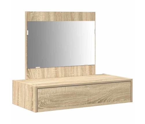 Makiažo Stalas Su Stalčių Ruda 83 X 40 X 70 Cm Apdirbta Mediena